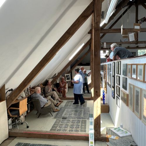 Bei der Vernissage